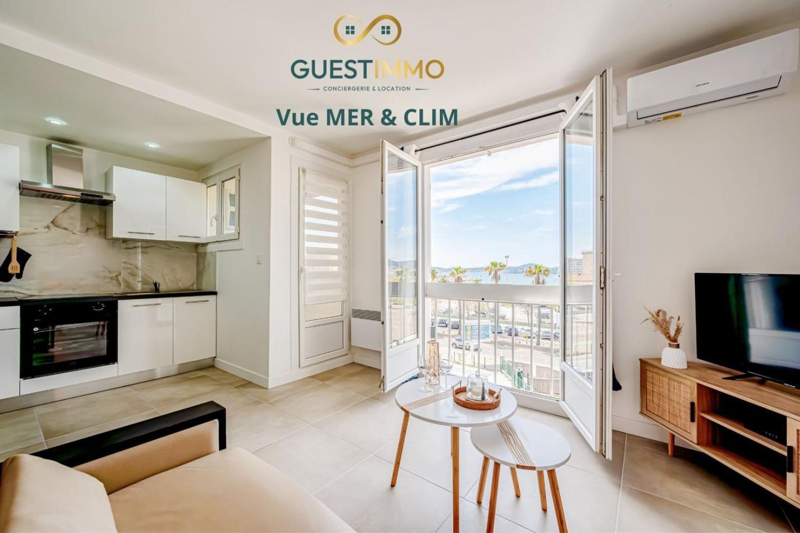 Air-Conditioned Apartment - Sea View Port Toulon Exterior photo
