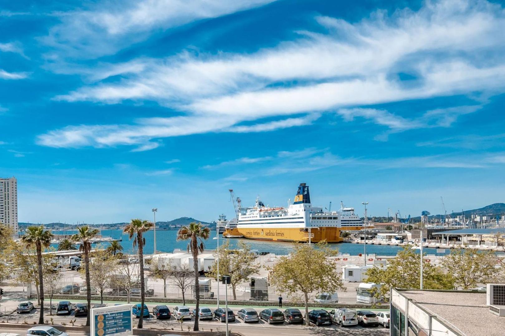 Air-Conditioned Apartment - Sea View Port Toulon Exterior photo