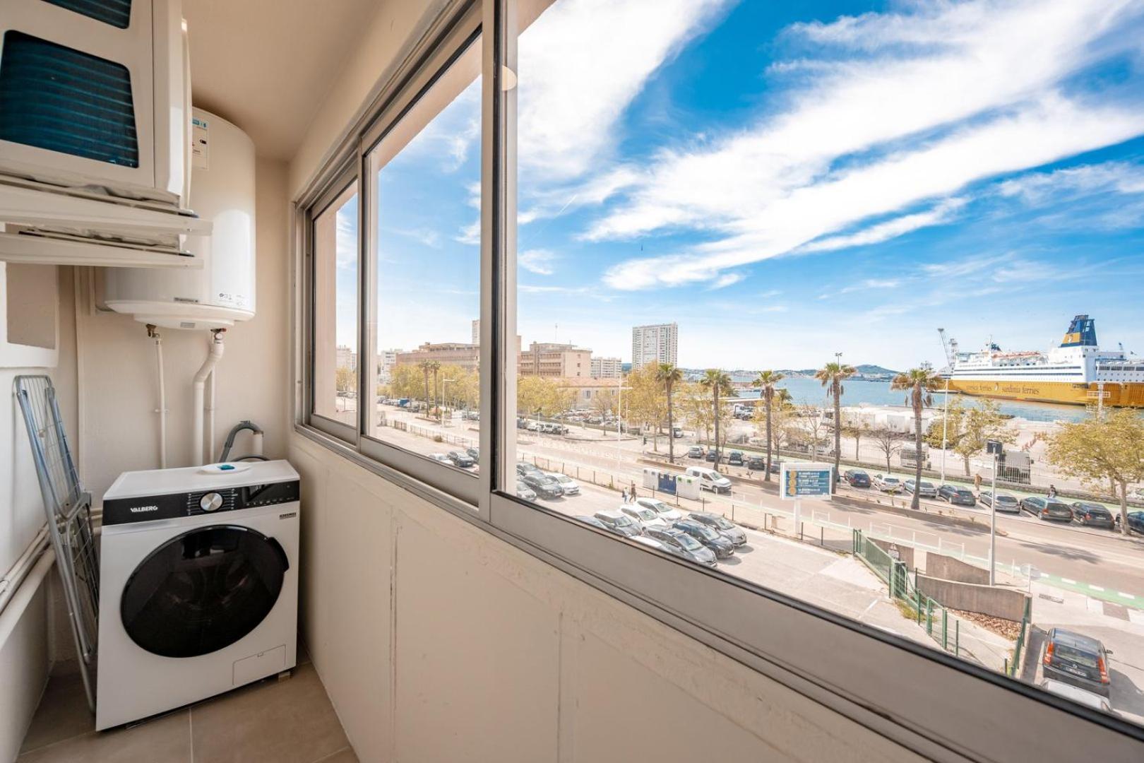 Air-Conditioned Apartment - Sea View Port Toulon Exterior photo